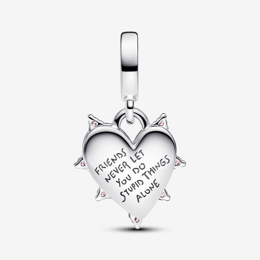 Friendship Opalescent Double Dangle Charm