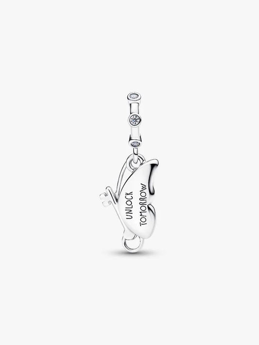 Winged Butterfly Dangle Charm