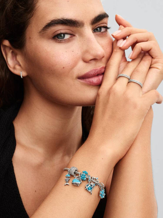 Turquoise Fishbone Dangle Charm