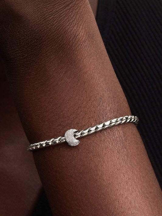 Textured Moon Charm