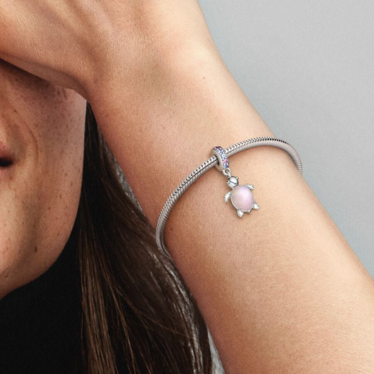 Pink Sea Turtle Charm