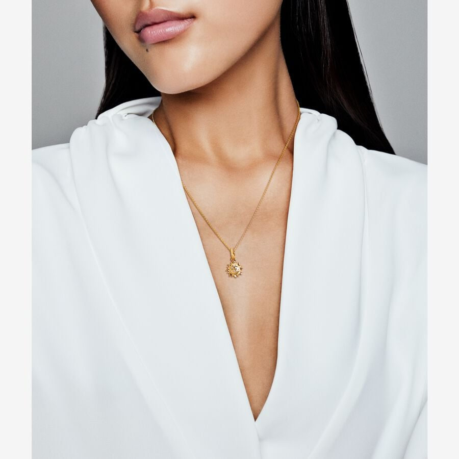 Sun Gold Plated Charm