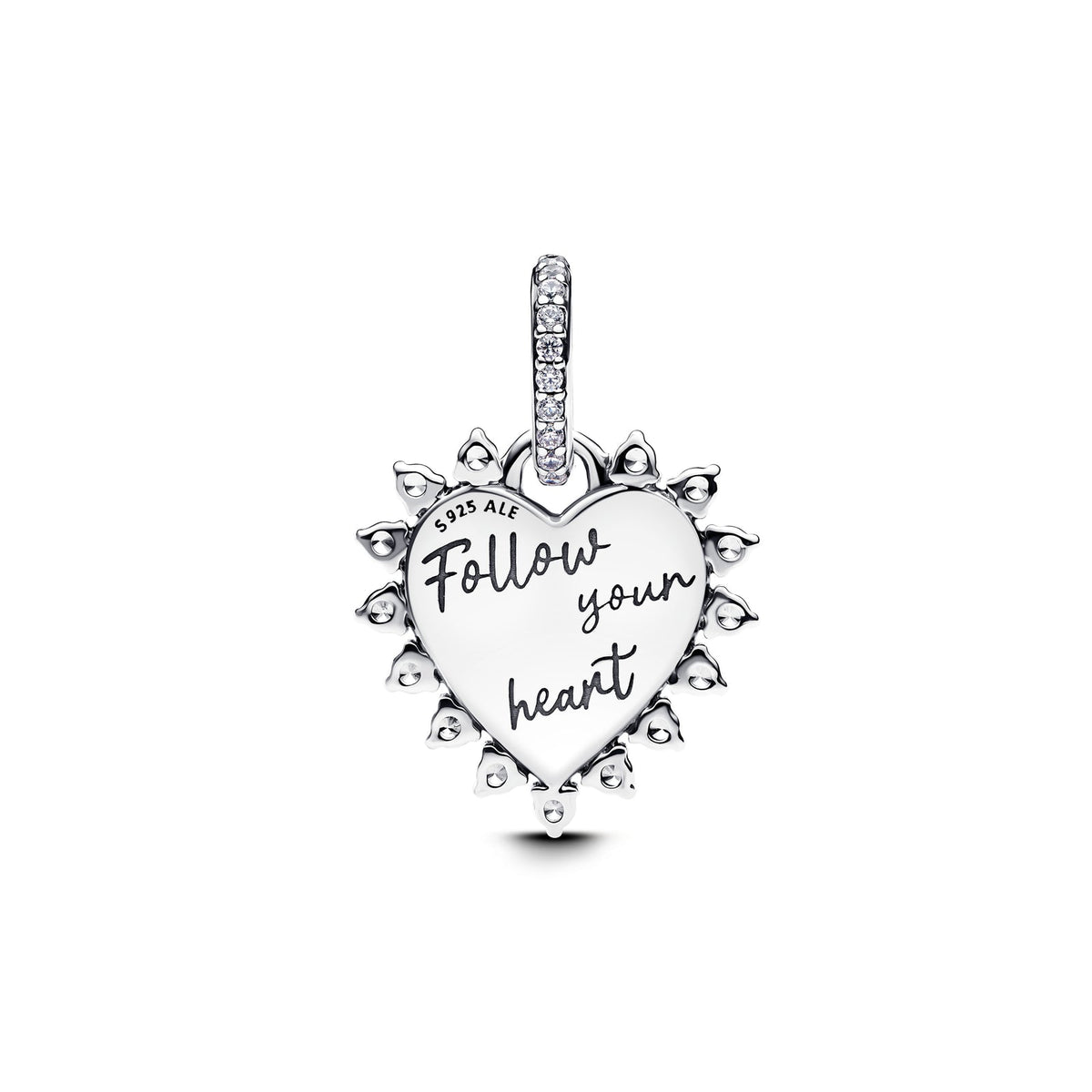 Red Heart Arrow Charm