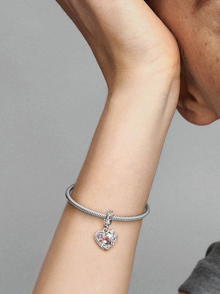 Disney Winnie the Pooh & Piglet Double Dangle Charm