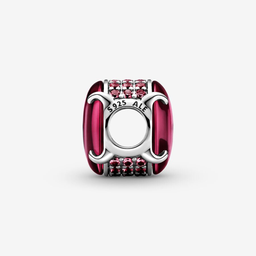 Rose Oval Bead Charm