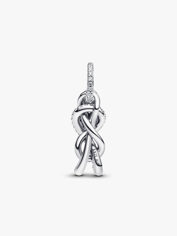 Pavé Infinity Love Knot Dangle Charm
