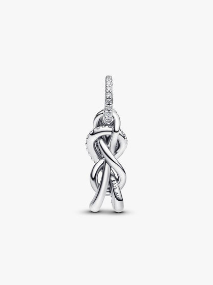 Pavé Infinity Love Knot Dangle Charm
