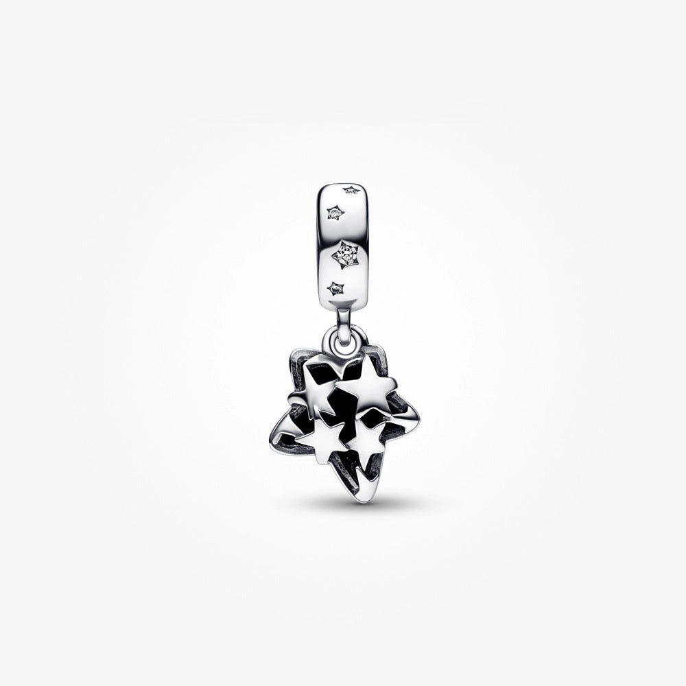 Celestial Galaxy Star Murano Dangle Charm