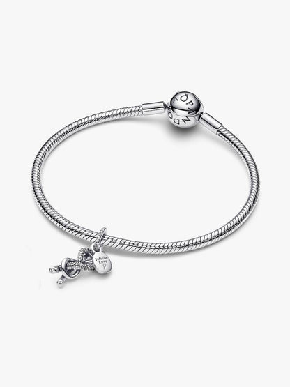 Pavé Infinity Love Knot Dangle Charm