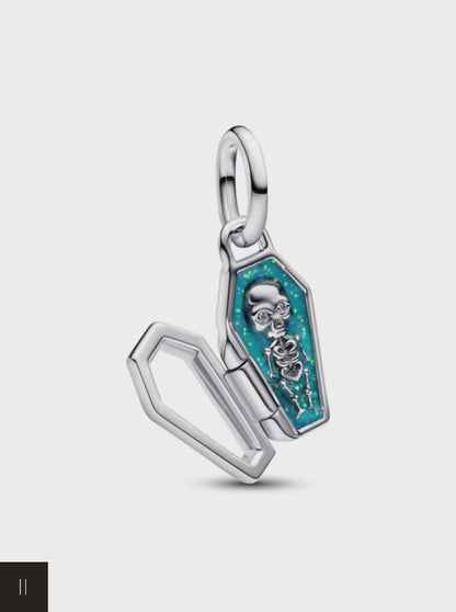 Openable Glow-in-the-dark Coffin Charm