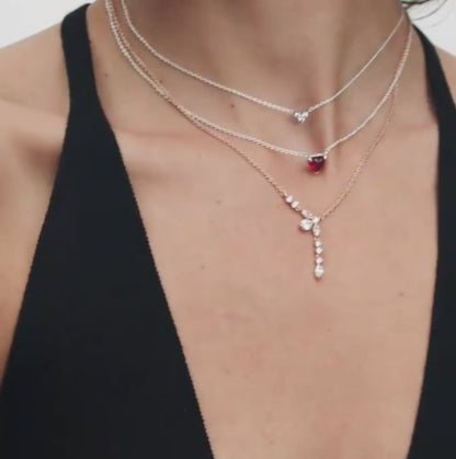 Red Heart Pendant Necklace