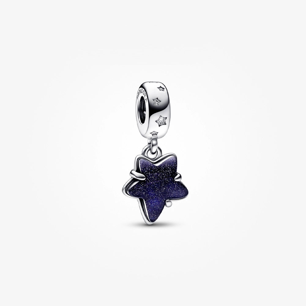 Celestial Galaxy Star Murano Dangle Charm