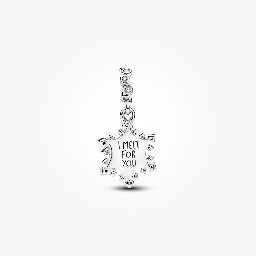 Opalescent Snowflake Double Dangle Charm