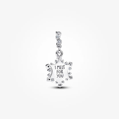 Opalescent Snowflake Double Dangle Charm