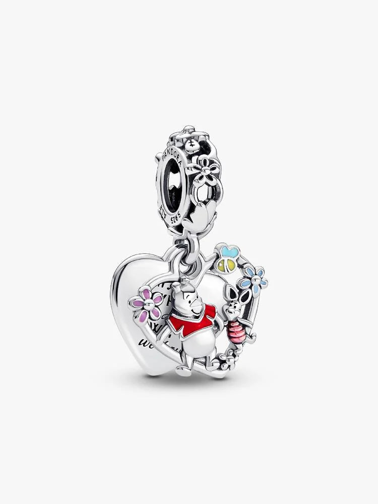 Disney Winnie the Pooh & Piglet Double Dangle Charm