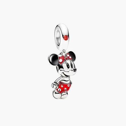 Disney Minnie Mouse Red Dress Dangle Charm