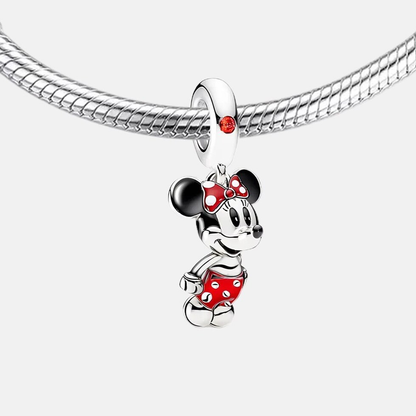 Disney Minnie Mouse Red Dress Dangle Charm