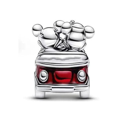 Disney Mickey and Minnie Red Car Charm
