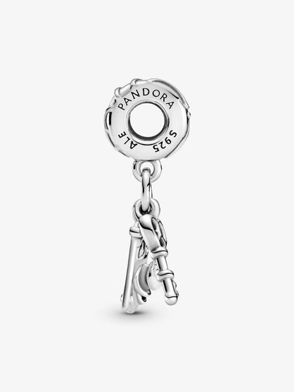 Disney Alice in Wonderland Key & Door Knob Dangle Charm